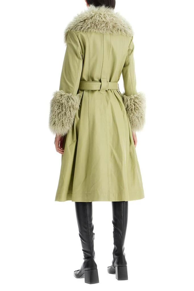 Saks Potts Foxy Leather And Shearling Long Coat 3