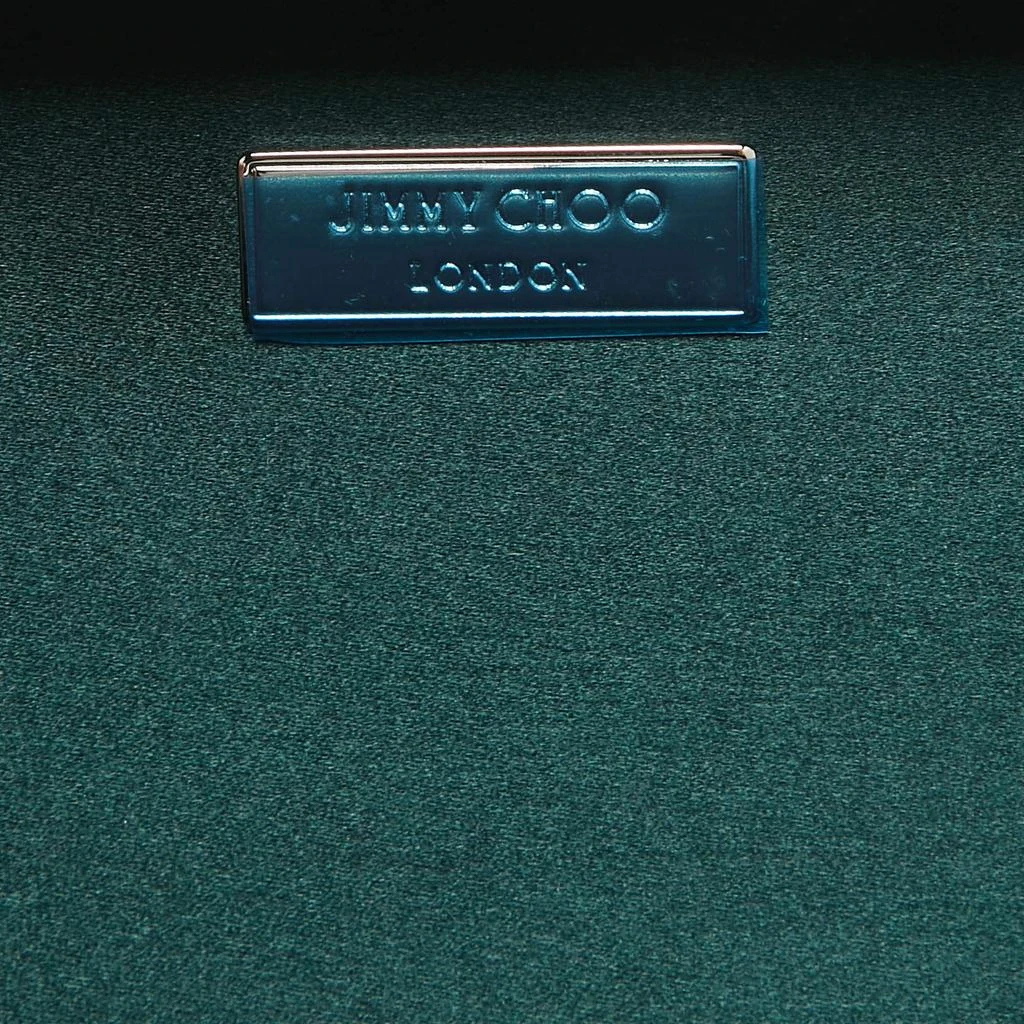Jimmy Choo Jimmy Choo Emerald Suede Crystal Embellished Cloud Chain Clutch 9