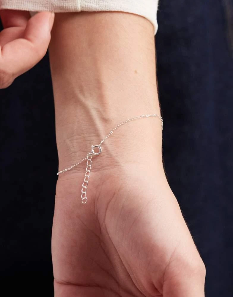 Accessorize Accessorize clover pendant bracelet in 925 sterling silver 2