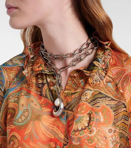 ETRO Embellished chain necklace 3