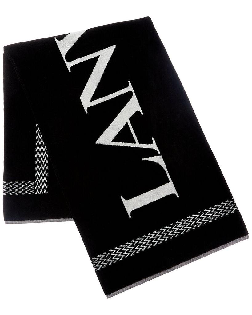Lanvin LANVIN Logo Jacquard Wool Towel