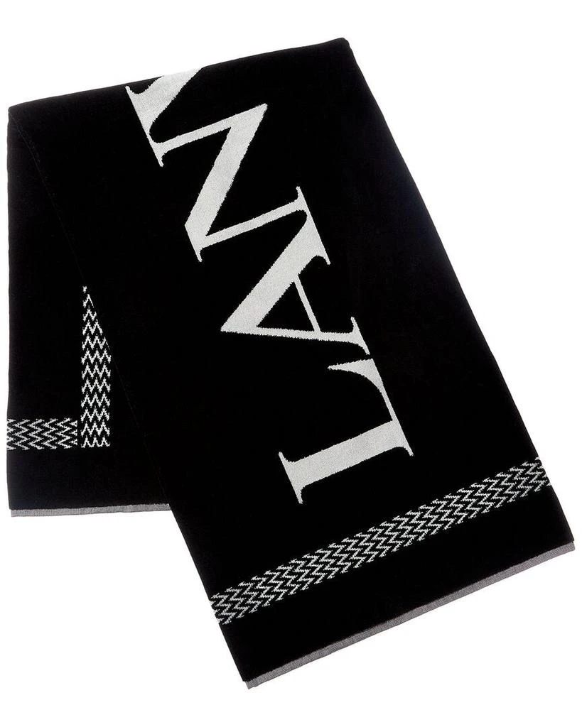 Lanvin LANVIN Logo Jacquard Wool Towel 2