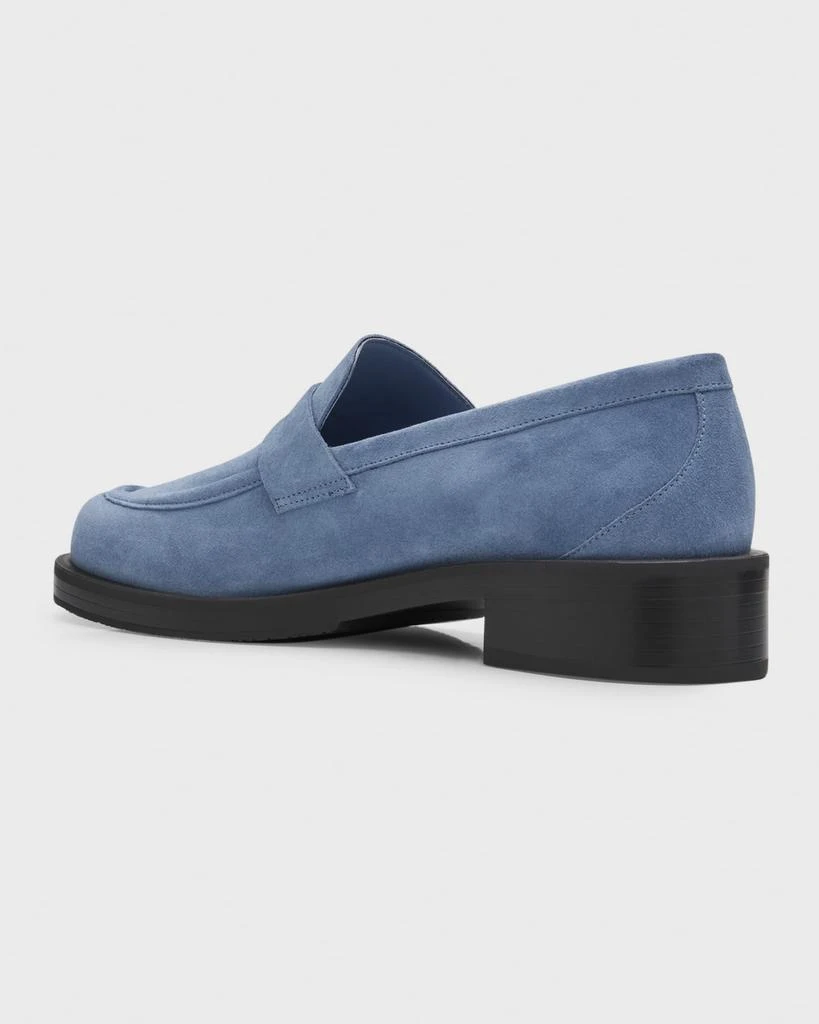 Stuart Weitzman Palmer Suede Penny Loafers 4