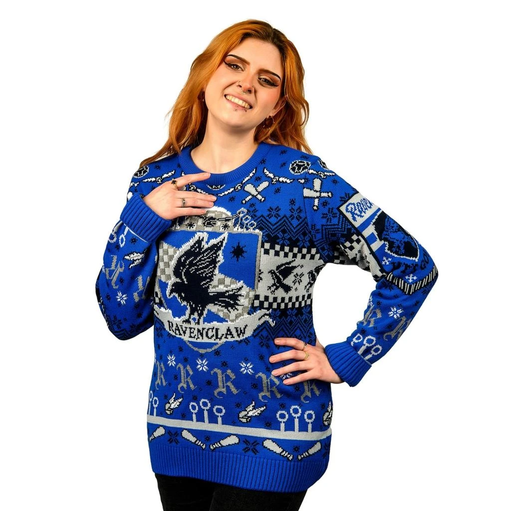 undefined Harry Potter Ravenclaw Quidditch Knitted Christmas Jumper 1