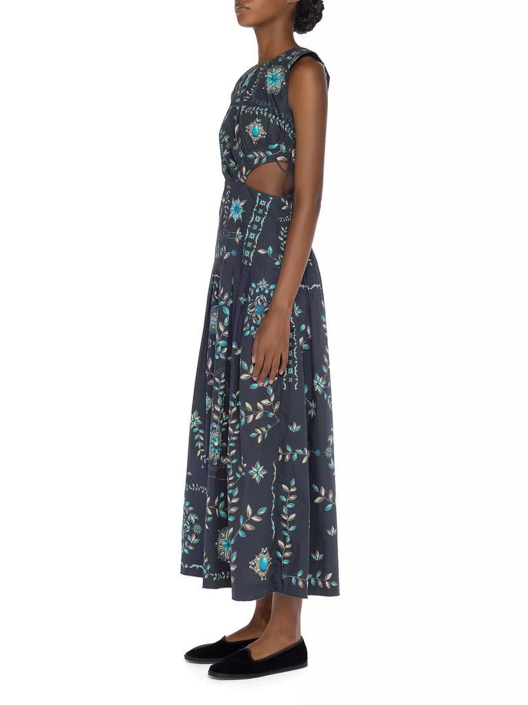 Agua by Agua Bendita Alma Otono Relicario Printed Cut-Out Maxi Dress 4
