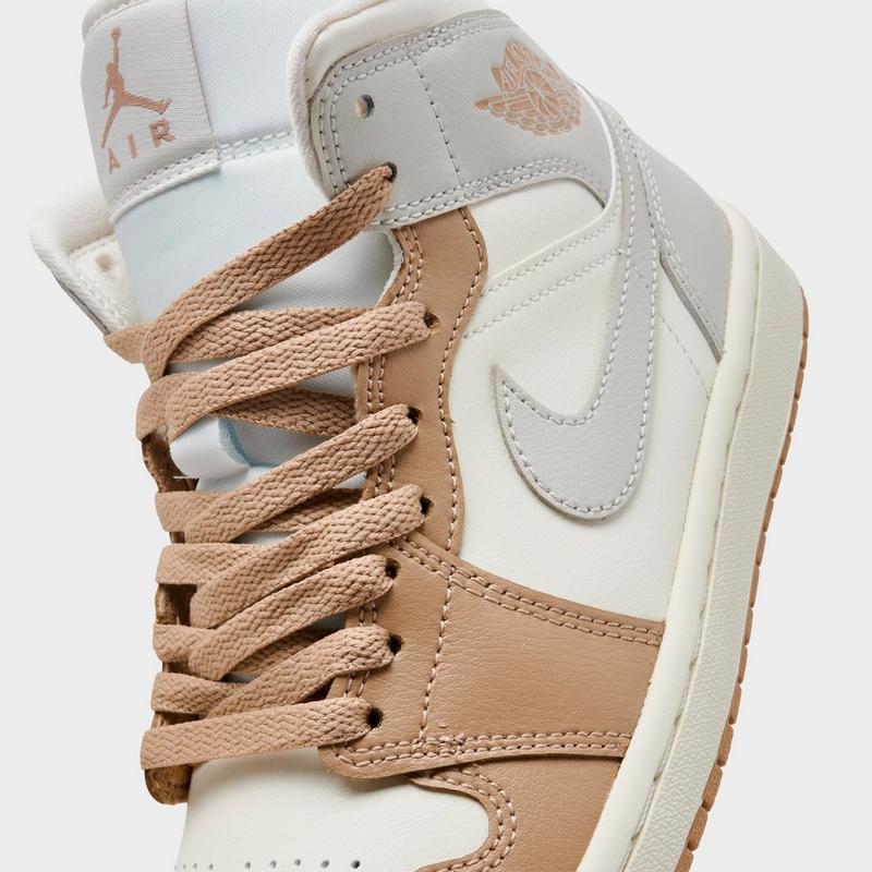 womens air jordan retro 1 mid se casual shoes
