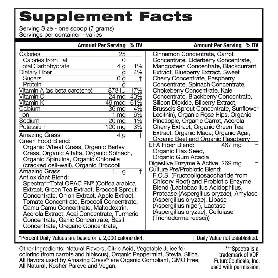 Amazing Grass Super Food Antioxidant & Greens 3