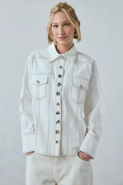 Ghospell Ghospell Meredith Cotton Button-Down Shirt