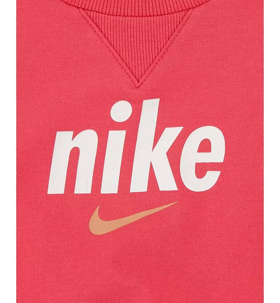 NIKE Baby French Terry Crewneck Top & Pants, 2-Piece Set 3