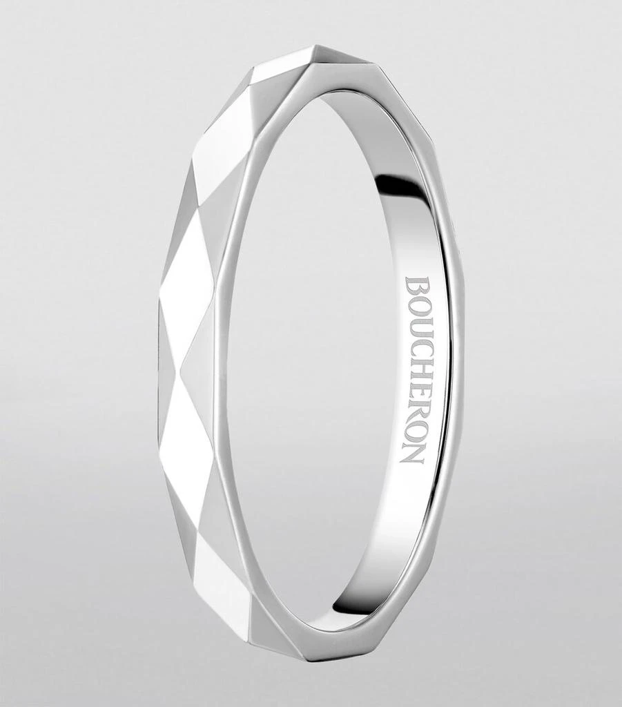 Boucheron Platinum Facette Wedding Ring 2