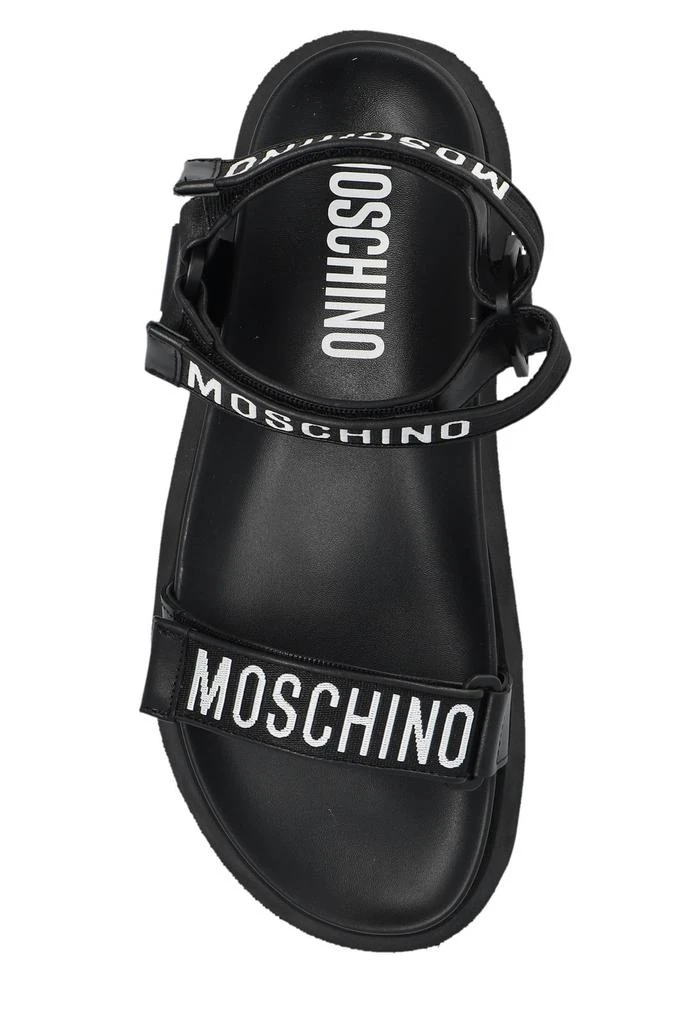 Moschino Moschino Logo Embroidered Open-Toe Sandals 4