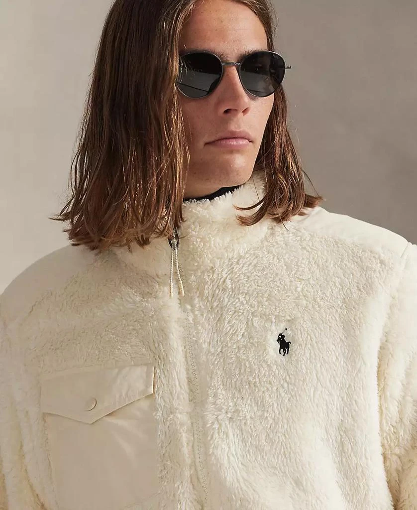 Ralph Lauren Men's Long Sleeve Curly Pile Fleece Jacket 3