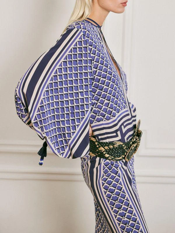JOHANNA ORTIZ Siena Geometric Silk Maxi Dress 3