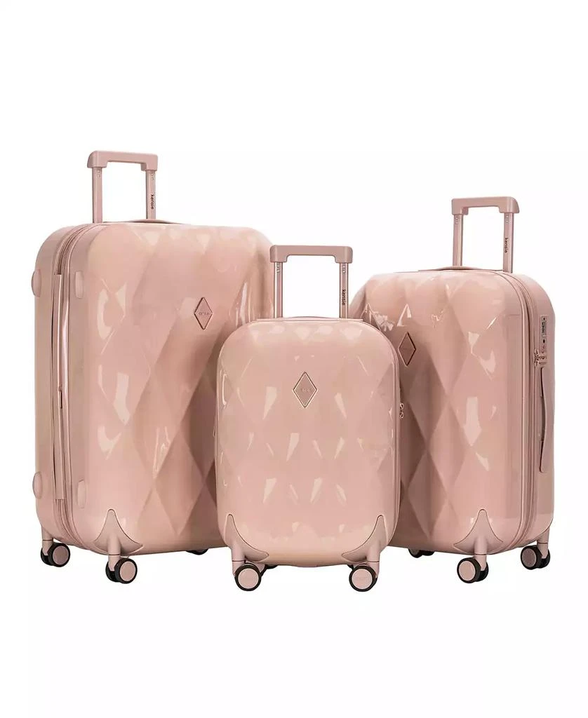 Kensie Chic Hardside Luggage Set, 3-Piece 1