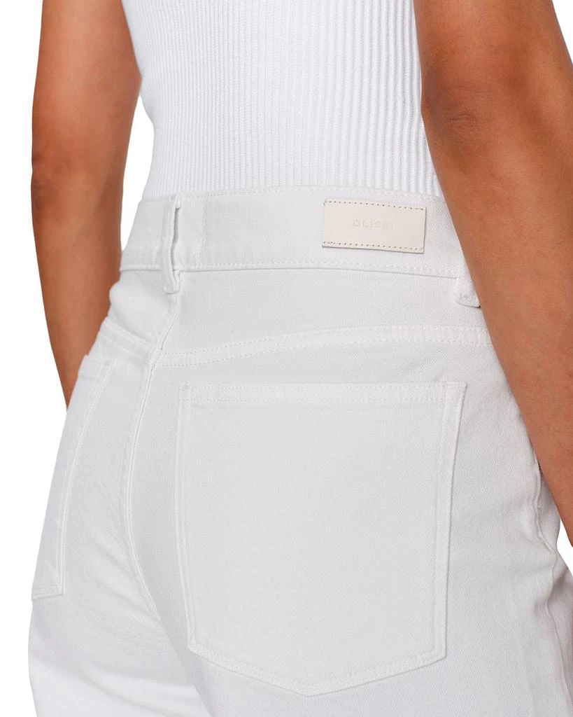 DL1961 DL 1961 Hepburn Mid Rise Wide Leg Jeans in White 4