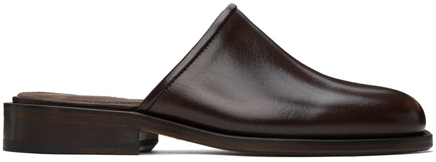 靴 Square Buckle Mules brown 37 Square Buckle Mules brown 37 - メルカリ