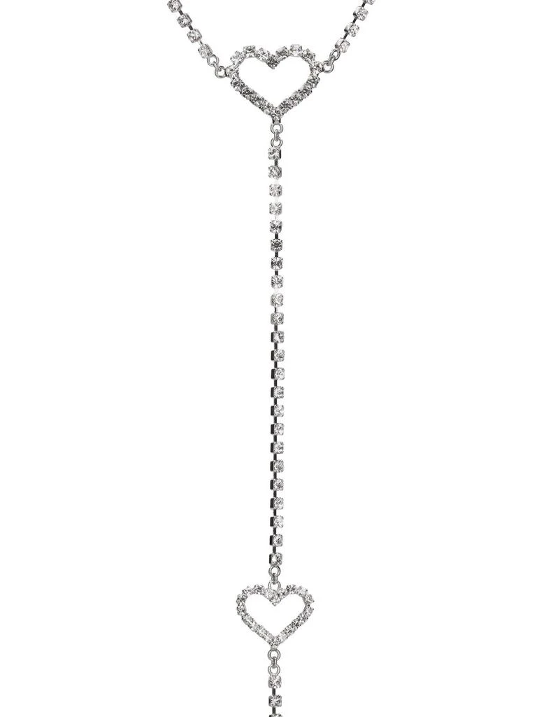 ALESSANDRA RICH Crystal Body Chain W/ Heart Details 2