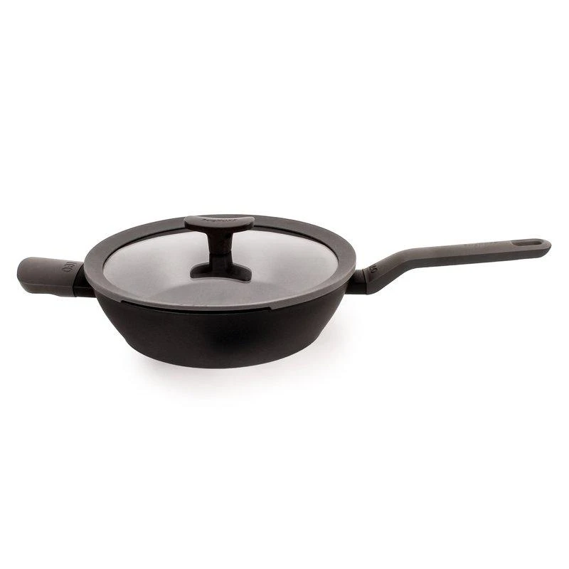BergHOFF Leo 10 Pc Non-Stick Ceramic Cookware Set With Glass Lid, Black 2
