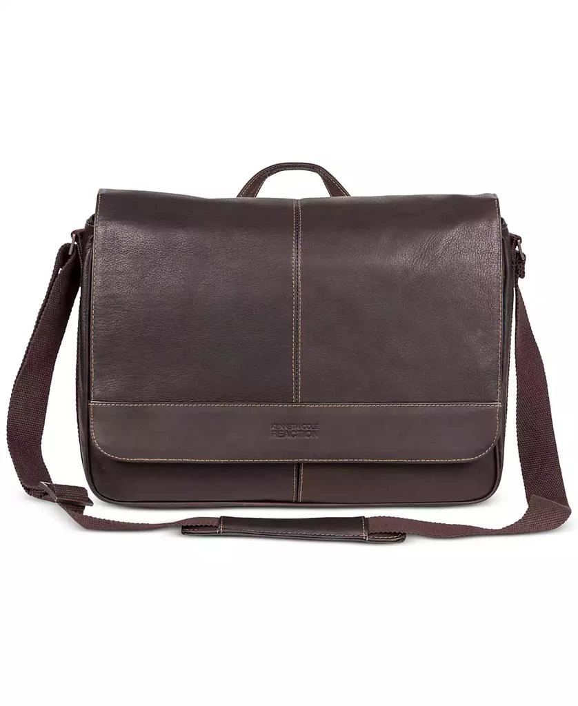 Kenneth Cole Colombian Leather Crossbody 15.6" Laptop & Tablet Messenger Bag 1