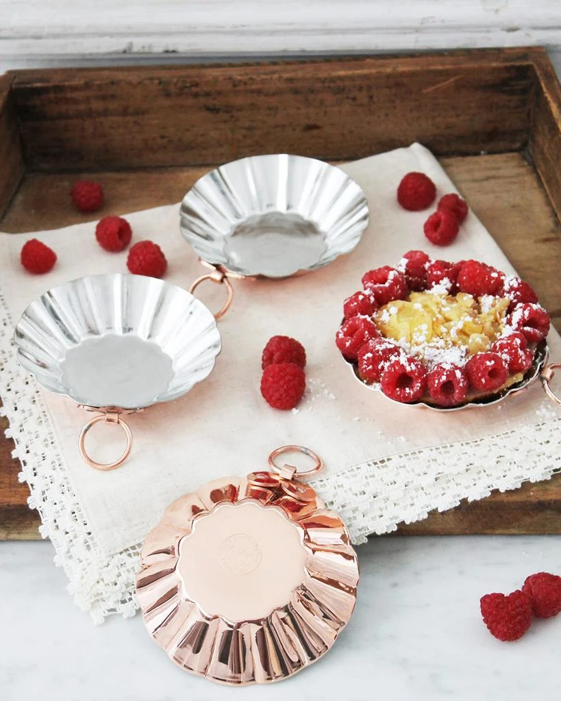 Coppermill Kitchen Vintaged Copper Tartlets, Set of 4 1