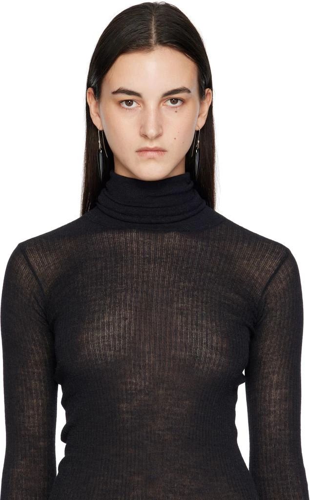 Sophie Buhai Silver & Black Spear Earrings 3