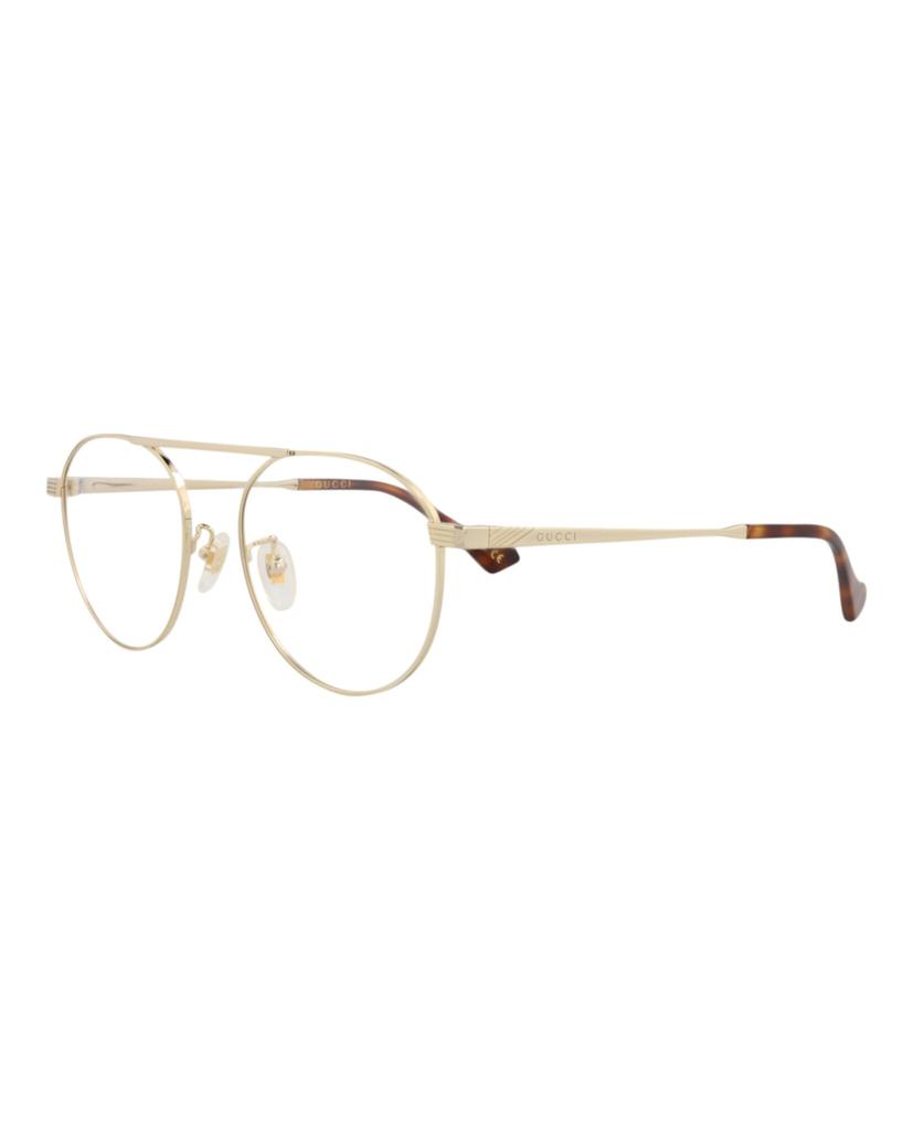 Gucci Round-Frame Metal Optical Frames