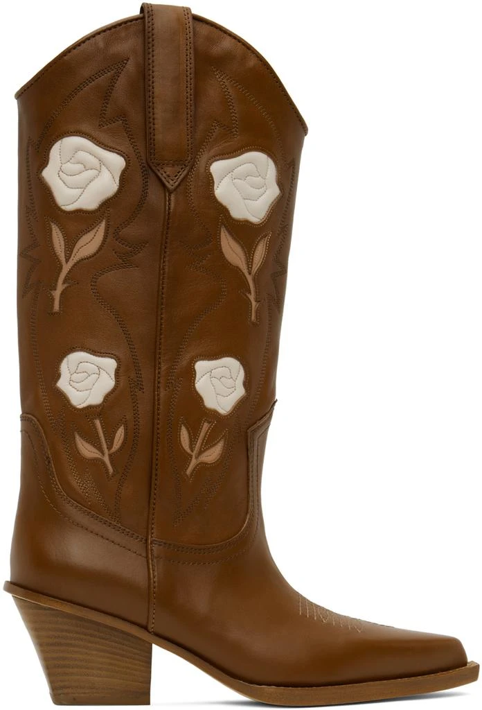 Paris Texas Brown Rosalia Boots 1