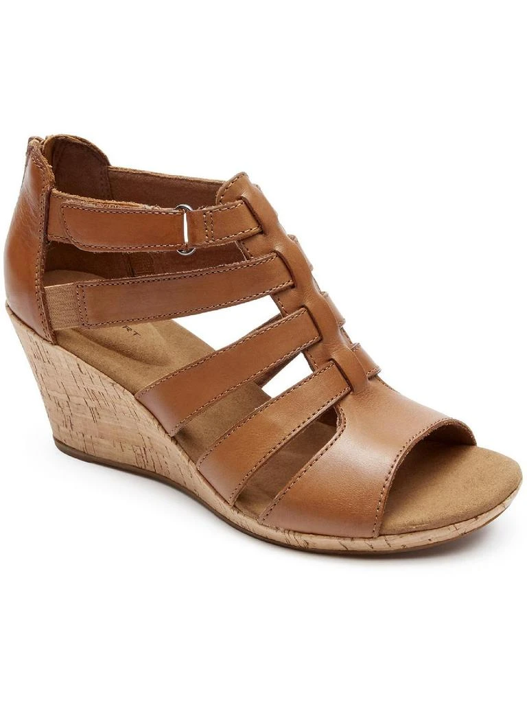Rockport Briah Gladiator Womens Cork Open-Toe Wedge Heels 1