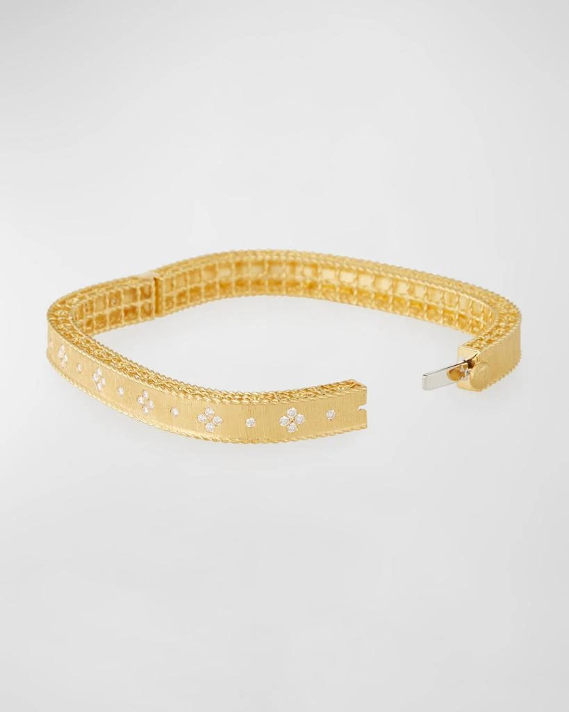 Roberto Coin Princess 18K Narrow Diamond Bangle 4