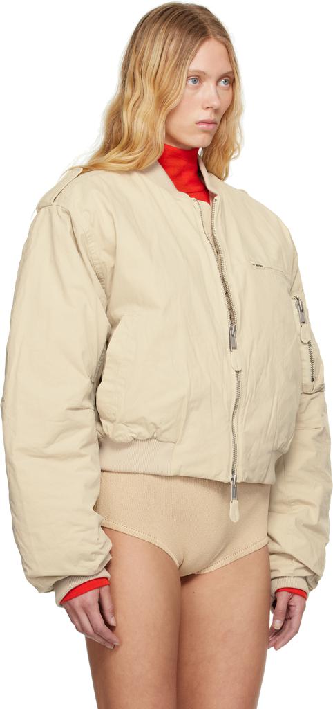 Entire Studios Beige A-4 Bomber Jacket