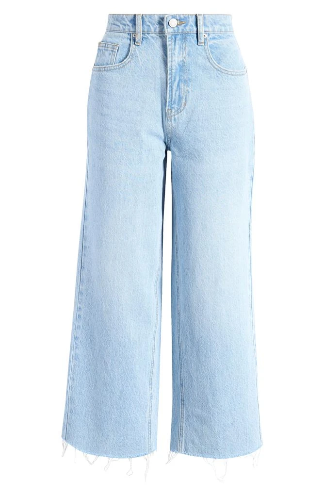 PacSun Raw Hem Crop Wide Leg Jeans 5