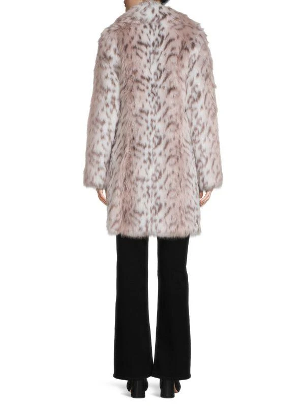 Karl Lagerfeld Paris Animal Print Faux Fur Coat 2