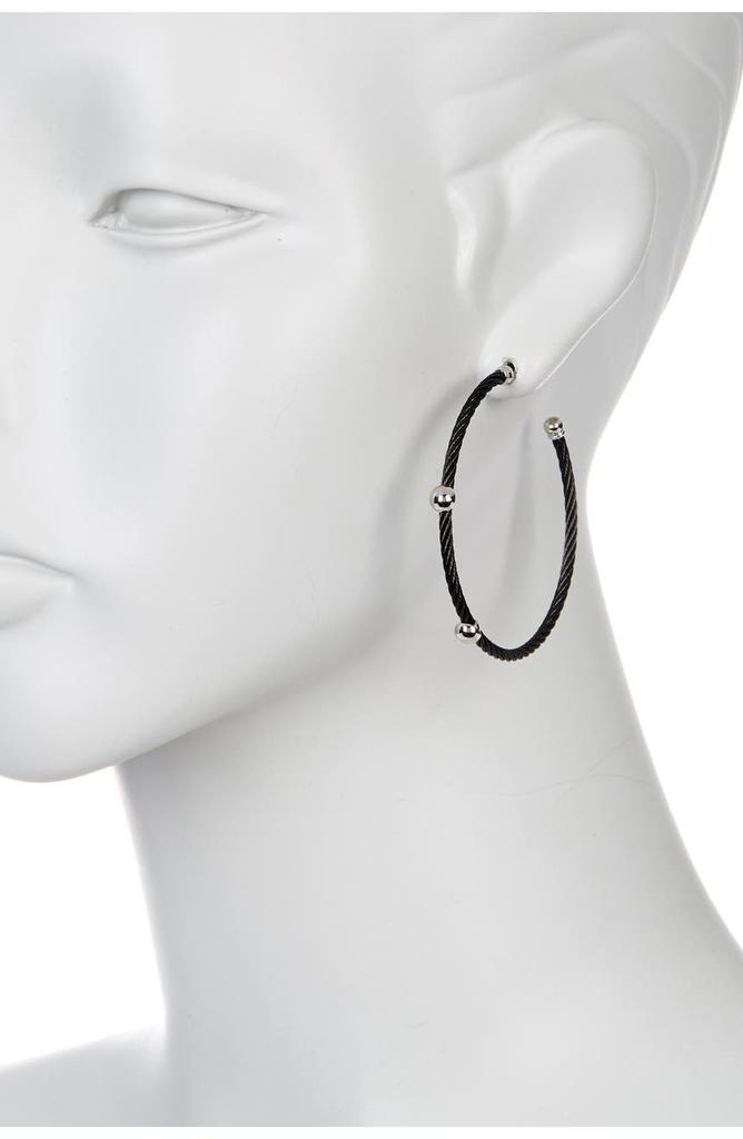 ALOR Cable Hoop Earrings