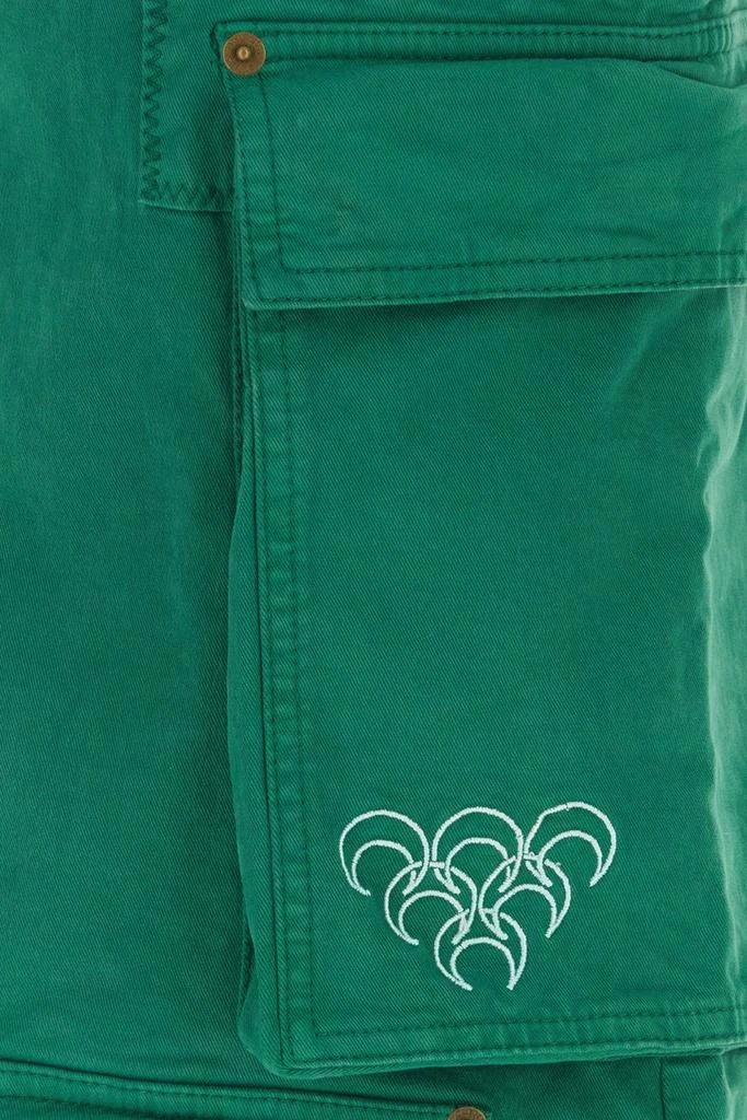 Marine Serre Green stretch cotton cargo pant 2