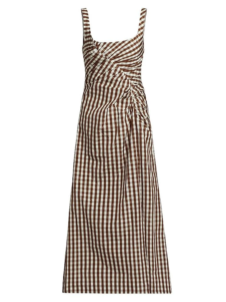 LELA ROSE Ruched Tank Sheath Midi-Dress 1