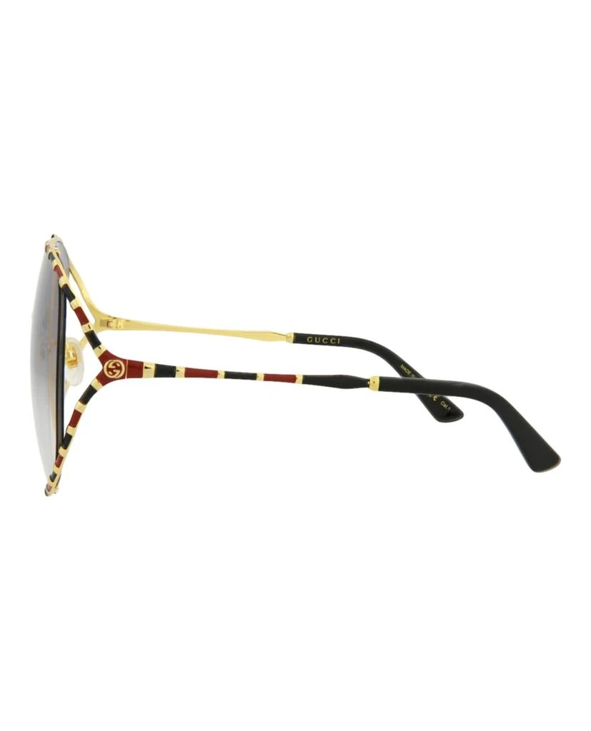 Gucci Round-Frame Metal Sunglasses 3