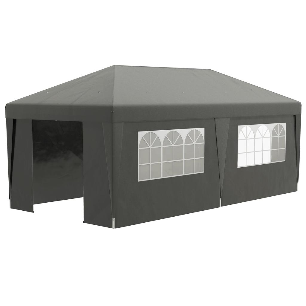 Streamdale Furniture Streamdale 10' x 19.5' Pop Up Canopy Tent with Sidewalls