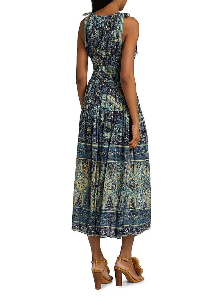 Ulla Johnson Essie Patchwork Batik Midi-Dress 5