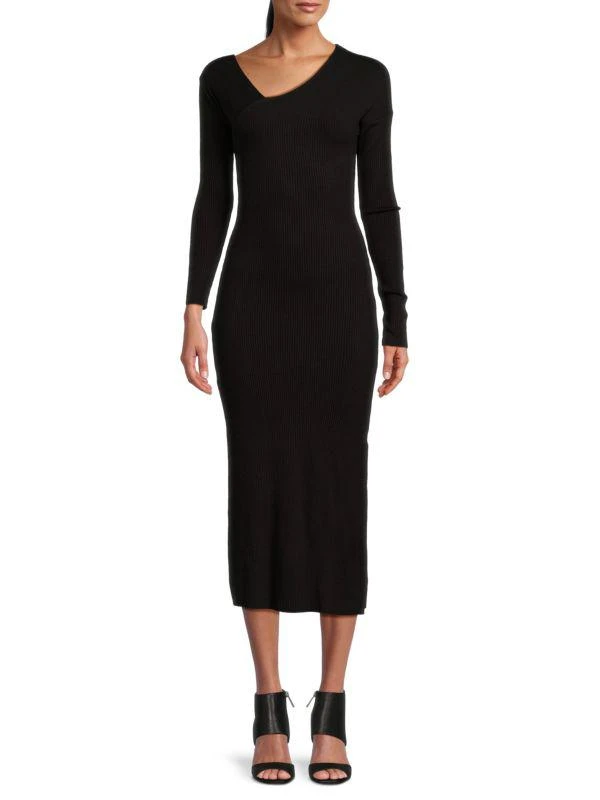 The Range Ribbed Midi Bodycon Dress 1