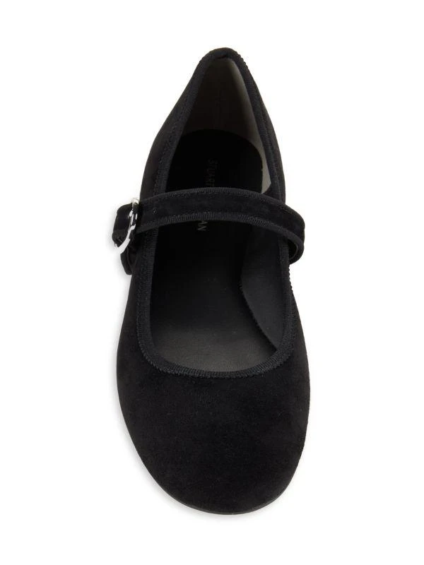 Stuart Weitzman Alice Suede Mary Jane Flats 5