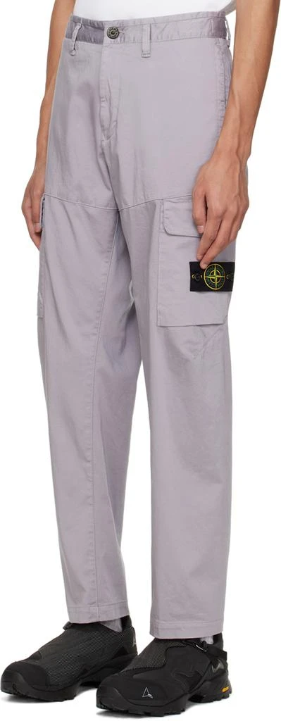 Stone Island Gray Patch Cargo Pants 4
