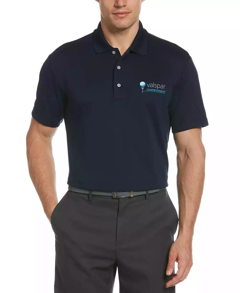 PGA TOUR Men's Big & Tall AirFlux™ Solid Mesh Golf Polo 3