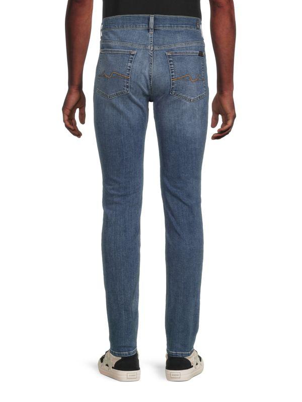 7 For All Mankind Paxtyn Whiskered Light Wash Jeans