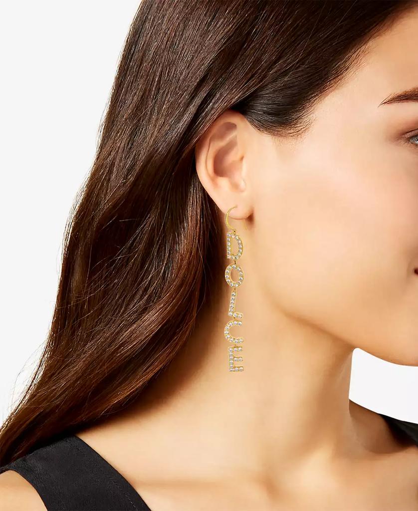 Nadri AJOA by 18k Gold-Plated Pavé "Dolce Vita" Linear Drop Earrings