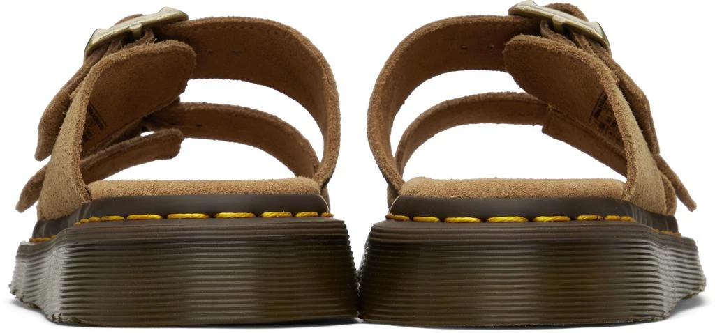 Dr. Martens Tan Josef Suede Slide Sandals 2