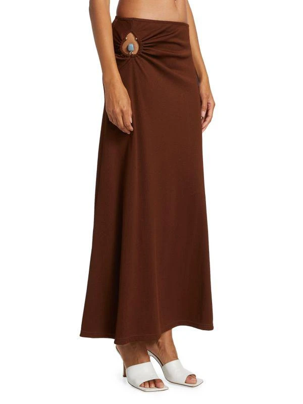 Christopher Esber Callisto Orbit Stone-Embellished Maxi Skirt 3