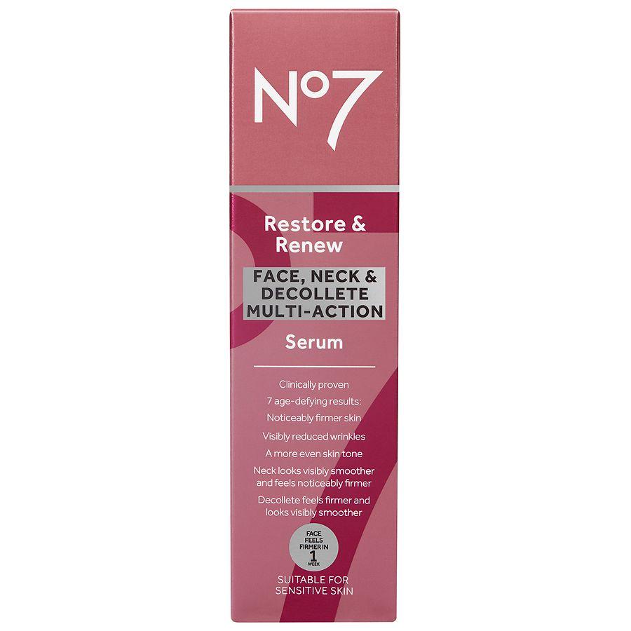 No7 Restore & Renew Face & Neck Multi Action Serum