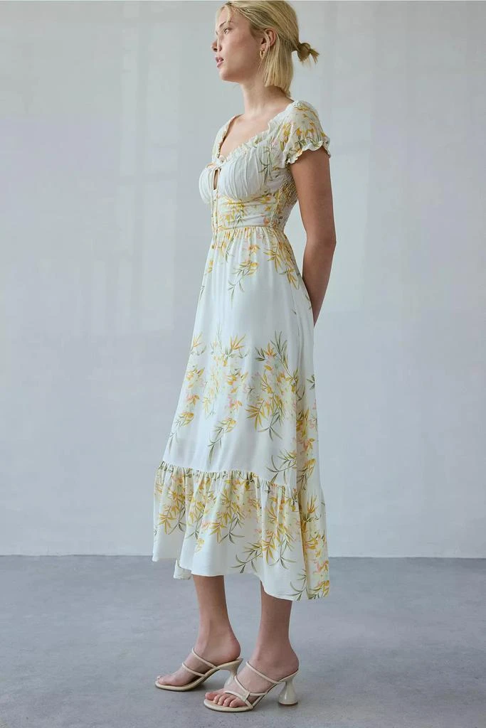 Kiss The Sky Kiss The Sky Marabella Scoop Neck Tiered Midi Dress 3