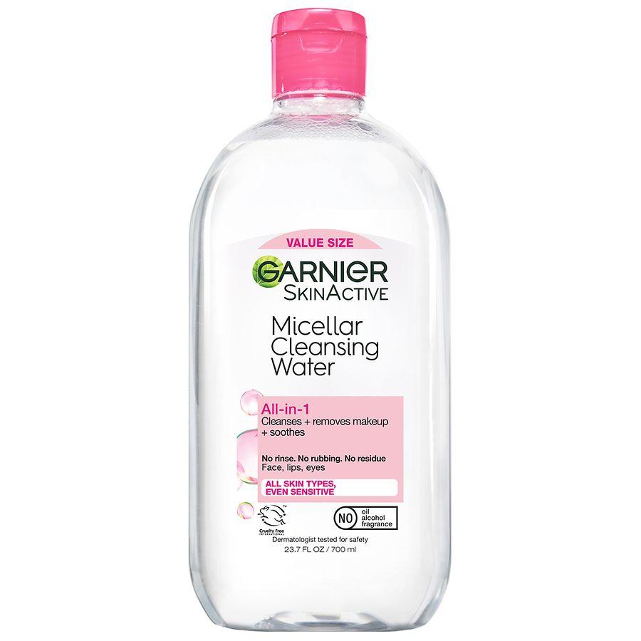 SkinActive Micellar Cleansing Water Cleanser & Makeup Remover, For All Skin Types