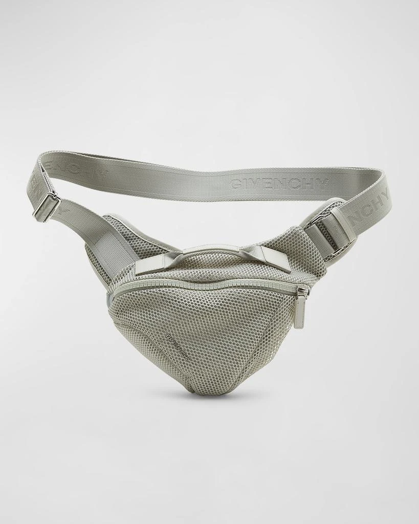 Givenchy Men's G-Zip Small Mesh Triangle Belt Bag 1